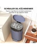HOMCOM Mülleimer-36,5L x 31B x 61H cm-Grau