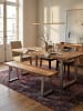 KADIMA DESIGN Esszimmerbank 120x40x45,5 cm Massivholz / Metall mit