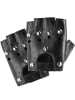 tectake Accessoires-Set  Leder Handschuhe und zwei Armbänder Stylischer Rockstar-Look: H