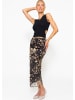 SASSYCLASSY Top mit Cut-Out in Schwarz