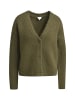 Milano Italy Cardigan mit 1/1 Ärmeln und Knopfleiste in Khaki