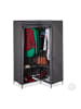 relaxdays Eckkleiderschrank in Anthrazit - (B)100 x (H)169 x (T)83 cm