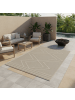 KADIMA DESIGN Teppich Outdoor Waschbar Boho IMST Strapazierfähig OEKO-TEX Balkon in Beige