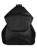 Bruno Banani Rucksack echt Leder in schwarz