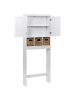 Beliani Waschbeckenunterschrank PACLLON in Weiß - (W) 65 x (H) 164 x (L) 20 cm