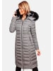 Navahoo Wintermantel Umay in Zinc Grey
