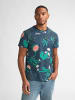 Petrol Industries T-Shirt mit Allover-Print Carbón in Blau