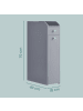 VASAGLE Badkommode Siren in Grau - (B)18 x (H)70 x (T)40 cm