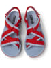 Camper Sandalen " Match " in Rot / Blau