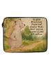 Mr. & Mrs. Panda Notebook Tasche Papa Bär Design mit Spruch in Weiß