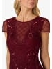 Adrianna Papell Cocktailkleid Bead Mesh Sheath Dress in mahogany