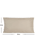 JACK 2er Set Outdoor Kissenhülle 40x60cm in Taupe