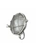 Licht-Erlebnisse Außen Wandlampe Ø 18 x (H)18 cm in Nickel matt