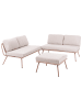 Beliani 3-tlg Lounge Set CACCAMO in Beige/Braun