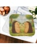 Mr. & Mrs. Panda Topflappen Igel Liebe Design ohne Spruch in Weiß