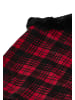 alzette Damen Poncho in Rot Schwarz