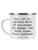 Mr. & Mrs. Panda Emaille Tasse Spruch Rockmusik Genuss mit Spruch in Weiß