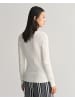 Gant V-Ausschnitt-Pullover in Eggshell