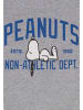 United Labels The Peanuts Snoopy Nachthemd Non-athletic Schlafshirt Kurzarm in grau