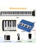 COSTWAY 88 Tasten Roll Up Piano in Schwarz