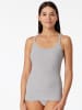 Schiesser Spaghettitop Pure Rib in grau-mel.