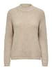 ONLY Carmakoma Curve Strick Pullover Rundhals Langarm Sweater CARJADE in Beige