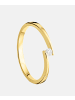 Diamant L'éternel Ring aus 375 Gelbgold mit Diamant