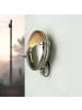 Licht-Erlebnisse Außen Wandlampe Ø 18 x (H)18 cm in Nickel matt