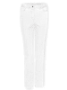 GOLDNER Kurzgröße:  Klassische Jeansschlupfhose MARTHA in weiß