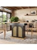 ABRIHOME Ausziehbarer Esstisch Küchentisch 110-140×80cm für 4-6 Personen 