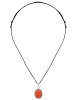 mantraroma 925er Silber - Kettenanhänger (L) 15 x (B) 30 mm mit Karneol