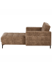 Beliani Chaiselongue ABERDEEN in Braun/Schwarz - (W) 107 x (H) 83 x (L) 189 cm