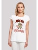 F4NT4STIC Extended Shoulder T-Shirt Jingle Bell Rocking Weihnachten Tree in weiß
