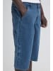 BLEND Knielange Jeansshorts Verdeckter Reißverschluss in Blau