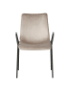 Beliani 2er-Set Esszimmerstuhl JEFFERSON in Beige/Schwarz