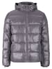 Urban Classics Urban Classics Recycled Zip neck Puffer Jacket in dark stone