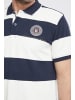 FQ1924 Poloshirt FQPeter stripe polo shirt w badge in Weiß