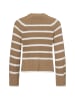 Vila Strickpullover VICasia in braun weiß - 0001