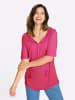 Sieh an! Kurzarm-Shirt in fuchsia