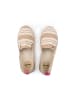 Flip Flop Espadrilles "espadrille*striped" in Hellbeige / Beige