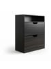relaxdays Schuhschrank in Grau - (B)60 x (H)102 x (T)24 cm