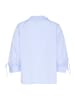 Kaffe Kurzarm-Bluse KAtara Regular fit in Light Blue Pin Stripe
