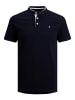 Jack & Jones Polo T-Shirt Pique Kurzarm Basic Hemd JJEPAULOS in Dunkelblau