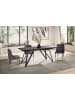 KADIMA DESIGN Esszimmertisch 180 - 260 cm Ausziehbar Keramik Glas , in Schwarz