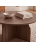 CALICOSY Beistelltisch CLOVER in Nussbaum - (W)80  x (H)40  x (L)80 cm