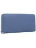 Esquire Viktoria Geldbörse RFID Leder 19 cm in taubenblau