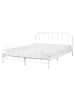 Beliani Doppelbett MAURESSAC in Weiß - (W) 164 x (H) 94 x (L) 206 cm