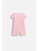 MOKIDA Kurzbeiniger Baumwollstrampler in gedämpftes Rosa