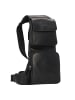 Greenburry Pure Black Umhängetasche Leder 16 cm in black