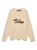 Vero Moda Strickpullover in Silver Mink